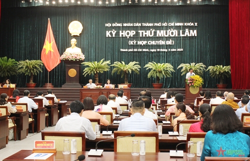 Hội đồng nhân dân TP Hồ Chí Minh khóa X khai mạc Kỳ họp thứ 15